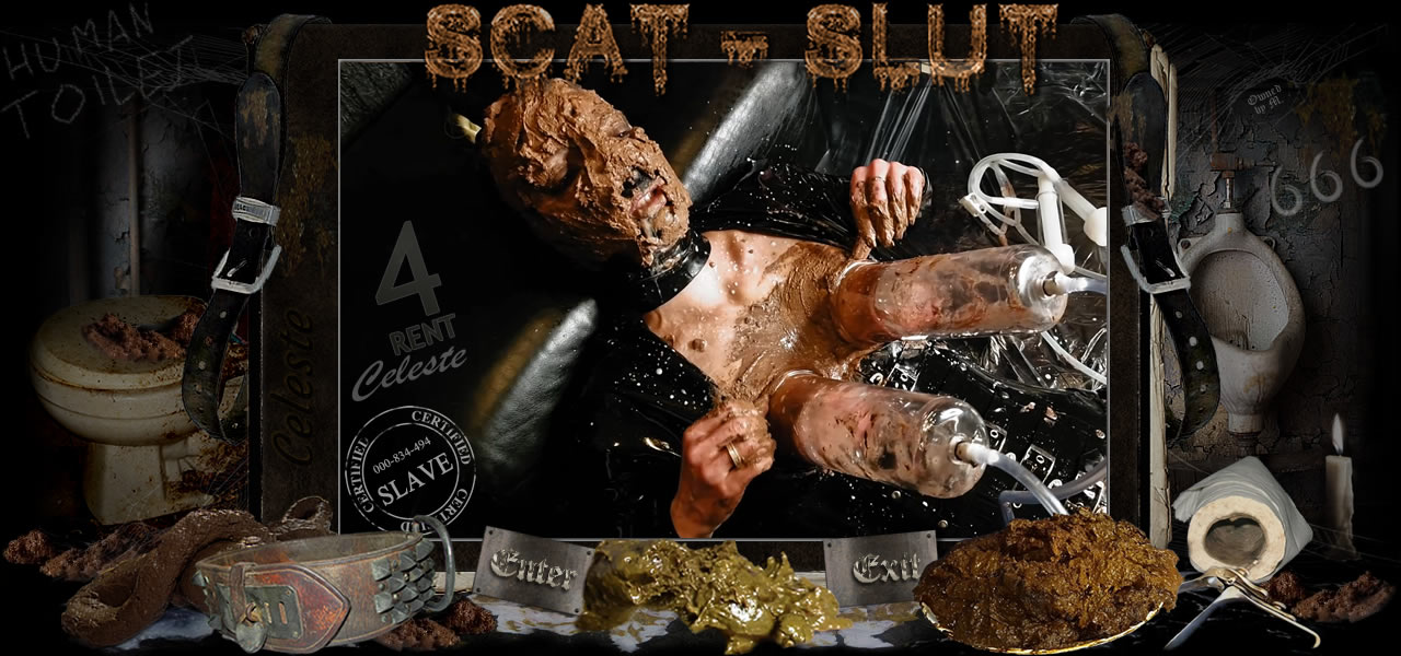 SCAT SLUT-ORGASMA Celeste shit whore dog-slut scat poop pooping puke vomit pissing pee shit shitting fetish latex Toilet fetish shit eating