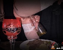 Scat Slut-Orgasma Celeste the holy food and scat dinner 01